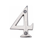M Marcus Heritage Brass Numeral 4 - Face Fix 51mm 